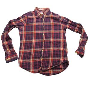 GANT Rugger Windblown Flannel Plaid Button Down Shirt Men's Size S